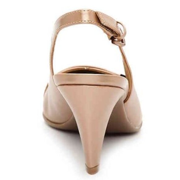 NATURALIZER, Rose gold sling back pointed pumps with stylish buckle detail - Picture 6 of 15